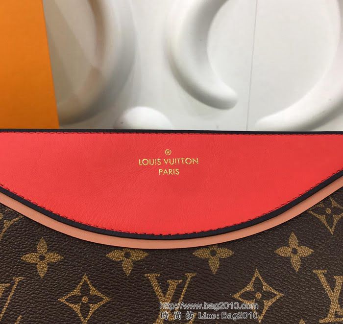 路易威登LV M63903紅色 頂級原單 Pochette Tuileries手袋 Monogram帆布搭配小牛皮 可作公事包 亦可作手拿包  YDH2587